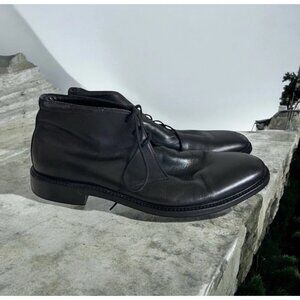 GORDON RUSH Mens Black Leather Dress Shoes Boots Sz 10.5